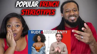 🇫🇷 TRUTH or MYTH!  American Couple Reacts to Popular FRENCH Stereotypes