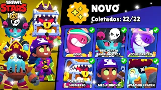 ZERANDO O CATALOGO NOVO COMPRANDO TODAS AS NOVAS SKINS! BRAWL STARS!