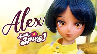 We redesigned ALEX💛  from TOTALLY SPIES • Tea Smart Doll OOAK Custom Doll