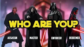 Which Sith Has the Same PERSONALITY As YOU?