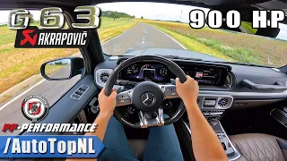 900HP Mercedes-AMG G63 *AKRAPOVIC* POV by AutoTopNL