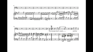 Behold, I tell you a mystery...The trumpet shall sound (Messiah - G.F. Händel) Score Animation