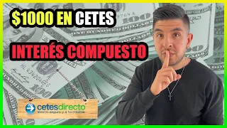 ¿Cuánto GANARÍAS si Inviertes $1,000 MXN mensuales en CETES con INTERÉS COMPUESTO?