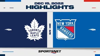 NHL Highlights | Maple Leafs vs. Rangers - December 15, 2022