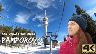 The Best Ski Vacation PAMPOROVO BULGARIA 2022 4K Пампорово Ски Ваканция