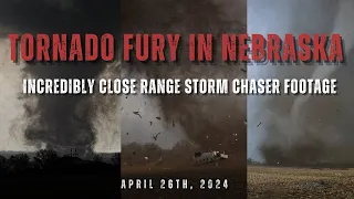 Tornado Fury Nebraska -  EPIC CLOSE RANGE TORNADO FOOTAGE!! [4K]
