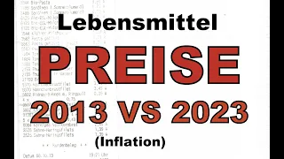 DEUTSCHLAND PREISE  2013 vs 2023   PREISVERGLEICH