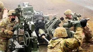 BADASS M777 155mm Towed Howitzer, DIRECT FIRE Mode | GREAT VIEW of Breech Operation!