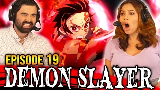 BEST EPISODE YET! DEMON SLAYER EPISODE 19 REACTION! Hinokami 1x19 REACTION