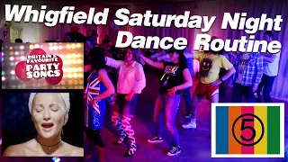 Britain's Favourite Party Songs Channel 5 - Whigfield Saturday Night Dance Routine
