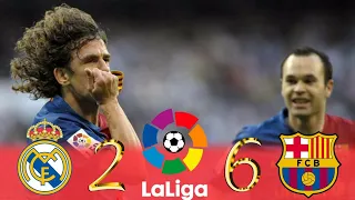 Real Madrid 2 x 6 Barcelona⚫La Liga 08/09⚫Resumen y Goles👑