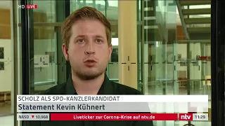 LIVE: Kevin Kühnert äußert sich zum Kanzlerkandidaten der SPD