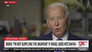 Biden says US won't supply weapons for Israel to attack Rafah