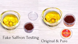 Real saffron vs Fake saffron | How to Test Purity of Kesar at Home | Best Saffron Brand in India