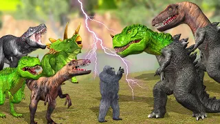 Dinosuars vs Gadzilla Magical Pond || Kong vs Godzilla amazing video @MrLavangam