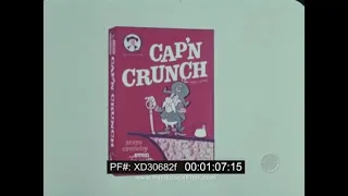 1960s CAP'N CRUNCH CEREAL ANIMATED COMMERCIAL BY JAY WARD  w/ MAGNOLIA BULKHEAD  XD30682f