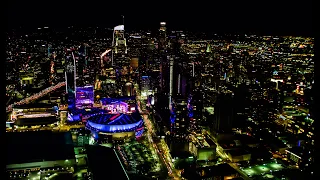 Downtown LA Skyline at Night! 4k