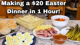 1 Hour Easter Dinner for 4 for only $20! Walmart Budget Holiday Dinner