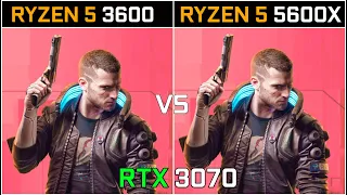 Ryzen 5 3600 vs Ryzen 5 5600X + RTX 3070 | Test in 8 Games | 1080p - 1440p