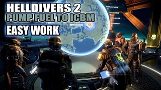 HELLDIVERS 2 Level 2 Difficulty | Pump Fuel To ICBM