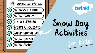 ❄️ Snow Day Activities for Kids | 15 Fun Activities for a Winter Day | Twinkl USA