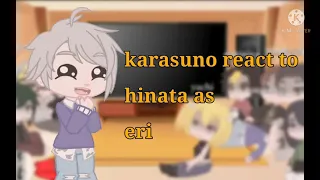 karasuno react to hinata as eri ⚠️short⚠️ 1/1