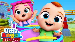 Vamos a Jugar al Parque de Atracciones | Canciones Infantiles de Bebé Juan | Little Angel Español