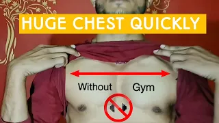 Build Bigger Chest At Home Without Iron and Equipment  | Pump Chest At Home No Gym