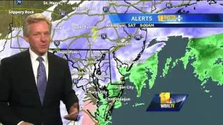 1 pm update - Heaviest snow bands hit Maryland hard