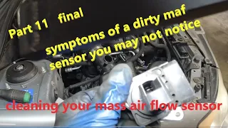 Subaru Impreza 2.5L troubleshooting dirty maf sensor part 11