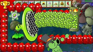 9999 Gatling Pea and Wall-nult Vs 1 Zomboss Gargantuar hack - Plants vs Zombies