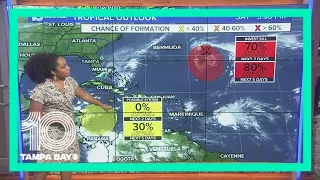 Tropical storms may develop next week in the Caribbean and Atlantic