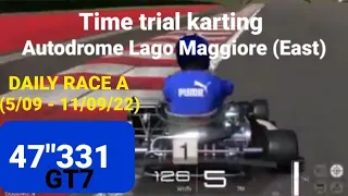 GT7 - Time trial on Autodrome Lago Maggiore (East) with Racing kart Shifter 125  : 47"331 (PS4) HD