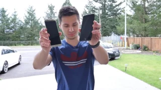samsung Galaxy s8 vs iphone 7 plus clones water & gun test