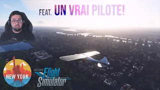 un VRAI pilote m'apprend à décoller en full simulation sur Flight Simulator 2020