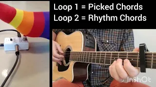 True Colours Guitar Loop - Cyndi Lauper - Single Loop Pedal Full Song - Slowed down afterwards