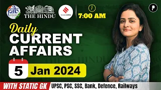 5 January Current Affairs 2024 | Daily Current Affairs | Current Affairs Today