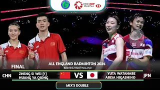 FINAL | ZHENG / HUANG (CHN) VS WATANABE / HIGASHINO (JPN) | YONEX All England 2024