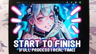 Start To Finish | Full Process & Real Time | Reimu Endou Fanart