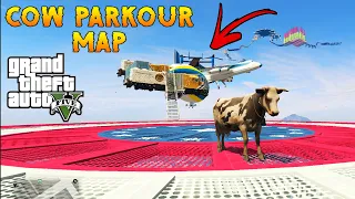 How to make GTA V Cow Parkour Map | Cow Walking Map | Girl Walking Map | Girl Parkour Map