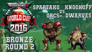 Blood Bowl 2 World Cup 3rd G2 - Knockoff(Dwarves) - Spartako(Orcs) cast: the Sage cKnoor Guinness