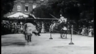 1899 Knights in Armour - Exhibition with Lances  - Paris France