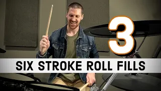 3 AWESOME Drum Fills Using the Six Stroke Roll (Drum Lesson 2023)