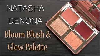 NATASHA DENONA BLOOM Blush & Glow Palette: Live Swatches & Review