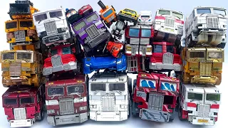 Full TRANSFORMERS RISE of The BEASTS OPTIMUS PRIME Revenge Nemesis legacy & Robot Squatted Trucks