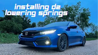 Installing lowering springs on a 2020 Civic Si