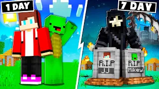 Minecraft but We Will DIE in 7 Days - Maizen JJ and Mikey