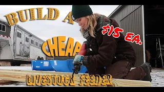DIY CHEAP Hay Feeder for Horses or Livestock - And Some General Farm Chaos ;D