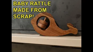 How I made this quick and easy timber baby rattle for free from scraps!
