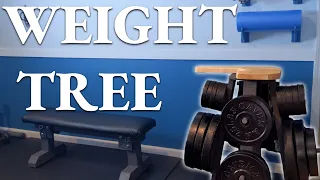 DIY Weight Tree + Deadlift Jack // Home Gym Weight Storage